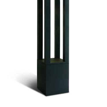 ONE Light Cage Light I - lampe de jardin - 16 x 16 x 90 cm - 22W LED inclus - IP65 - anthracite - couleur de lumière blanche