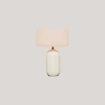New Garden Phoebe 45 - lampe de table rechargeable à énergie solaire et à batterie avec télécommande - Ø 27,8 x 40,7 cm - RGB + blanc 5W LED inclus - IP65 - beige