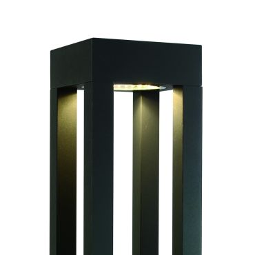ONE Light Cage Light - lampe de jardin - 16 x 16 x 60 cm - 22W LED inclus - IP65 - anthracite - couleur de lumière blanc chaud