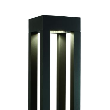 ONE Light Cage Light - lampe de jardin - 16 x 16 x 60 cm - 22W LED inclus - IP65 - anthracite - couleur de lumière blanche
