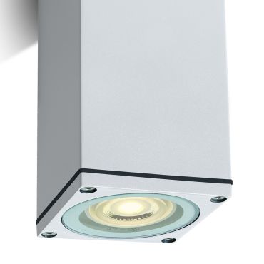 ONE Light GU10 Outdoor Cubes - spot en saillie - 6,3 x 6,3 x 13,5 cm - IP54 - blanc