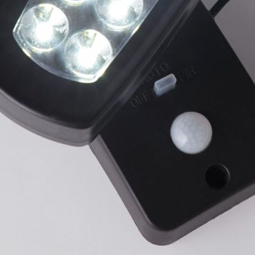 Searchlight Nila - Applique d'extérieur avec capteur solaire - 17 x 15 x 14,5 cm - 2,5W LED inclus - IP44 - anthracite