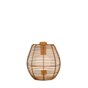 New Garden Bossa - applique murale d'extérieur avec source lumineuse rechargeable et télécommande - 9W dimmable LED inclus - 21 x 11,5 x 23 cm - IP54 - brun