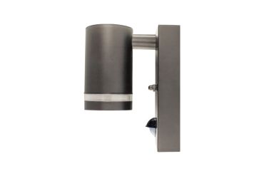 Integral LED Malaga – applique murale extérieure avec détecteur de mouvement – 6,8 x 11,6 x 14,9 cm – IP54 – anthracite