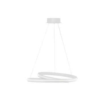 Nova Luce Malvi - lampe suspendue - Ø 55 x 120 cm - 32W LED inclus - blanc sable