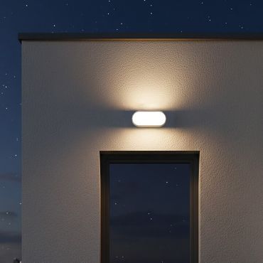 VK Lighting Path - applique murale d'extérieur - 20 x 9,6 x 4,5 cm - 12W LED inclus - IP54 - blanc