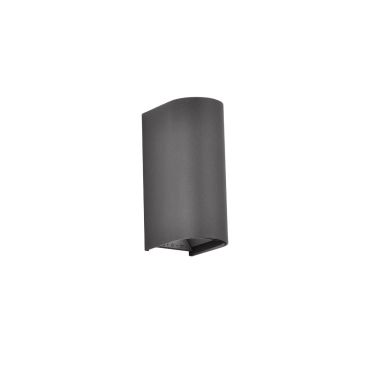 VK Lighting Dust - applique murale - 7,1 x 17,1 x 9,6 cm - 2 x 6W LED inclus - IP65 - anthracite
