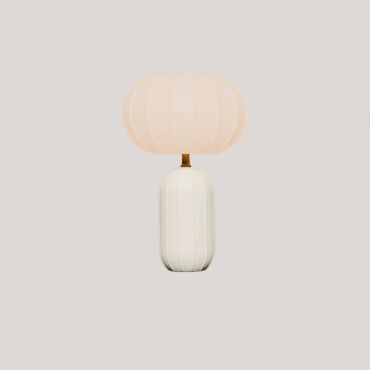 New Garden Rachel 45 - lampe de table rechargeable à énergie solaire et à batterie avec télécommande  - Ø 27,9 x 44,3 cm - RGB + blanc 5W LED inclus - IP65 - beige