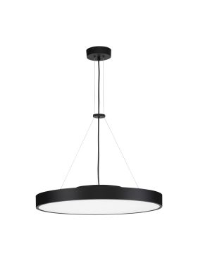 Nova Luce Perfect Profile - lampe suspendue - Ø 60 x 120 cm - 40W LED dimmable inclus - noir