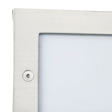 Searchlight Ankle - applique encastrée - 7,1 x 5,1 x 7,1 cm - 1W LED inclus - IP54 - acier inoxydable