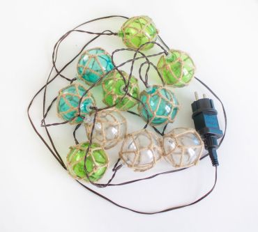 New Garden Mare - guirlande lumineuse - guirlande de 3,3 mètres dont 1,5 mètre de cordon - 10 ampoules LED incluses - IP44 - PVC