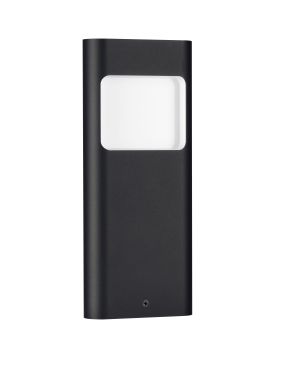 Nova Luce Tall - lampe de jardin - 12,5 x 30 x 4 cm - 4W LED inclus - IP54 - noir sablé