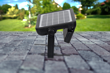 Century Italia Dverso - projecteur à énergie solaire avec capteur - 21,7 x 3,3 x 14,9 cm - 5W LED incluse - IP65 - noir