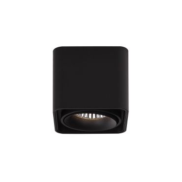 MODÈLE D’EXPOSITION - Dobac Batumi Single Head - spot en saillie 1L - 10 x 10 x 9 cm - 8W LED incl. - noir