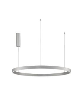 Nova Luce Elowen - lampe suspendue - Ø 98 x 150 cm - 106W LED dimmable inclus - silver