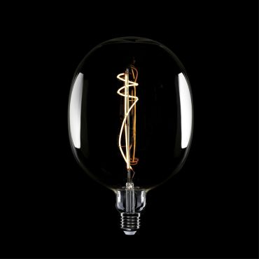 Daylight Italia Lampe LED Ellipse - Ø 17 x 26,4 cm - E27 - 10W dimmable - 1800K - fumé