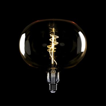 Daylight Italia Lampe LED Ellipse - Ø 22 x 23,5 cm - E27 - 8,5W dimmable - 2200K - ambre