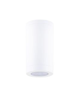 Nova Luce Spot - plafonnier extérieur - Ø 7,6 x 14 cm - IP54 - blanc sablé