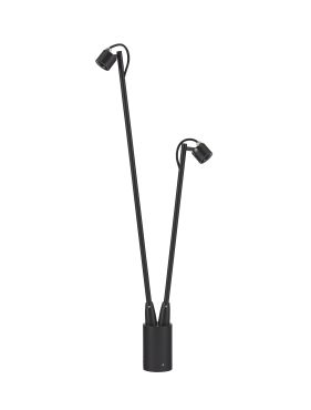 Nova Luce Sento - lampe de jardin 2L - 26 x 70 cm - 6W LED inclus - IP65 - anthracite foncé