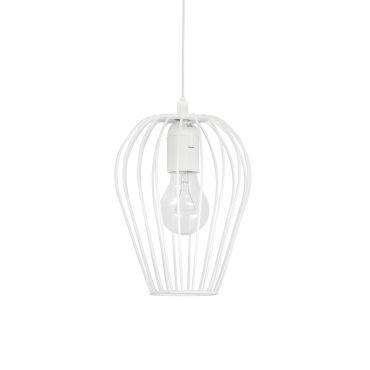 Nova Luce Sage - lampe suspendue - Ø 17 x 140 cm - blanc