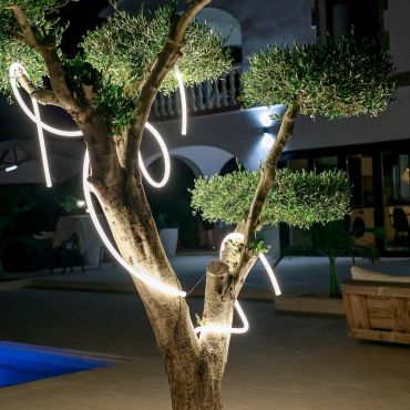 New Garden Neo - guirlande lumineuse - guirlande de 7m dont 4m de cordon - 48W LED inclus - IP65 - blanc
