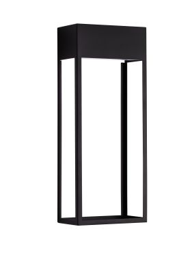 Nova Luce Moby - applique murale extérieure - 16 x 40 x 9 cm - 20W LED inclus - IP65 - noir sablé