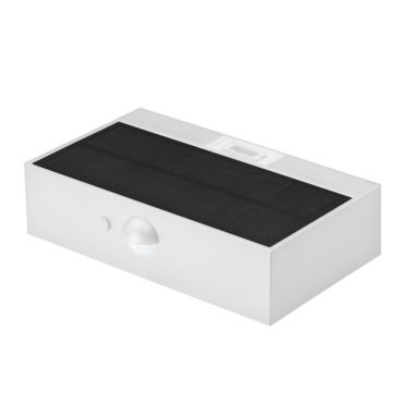 Century Italia Domino MINI - Applique solaire extérieure avec capteur - 9 x 3,5 x 13,7 cm - 3W LED inclus - IP65 - blanc