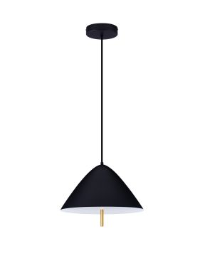 Nova Luce Oros - lampe suspendue - Ø 40 x 150 cm - 17W LED inclus - noir sablé