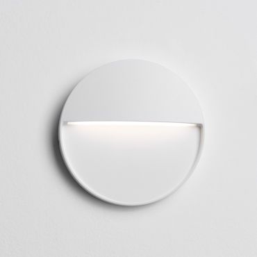 Nova Luce Toby - applique murale extérieure - Ø 11 x 2,2 cm - 3W LED inclus - IP54 - blanc sablé