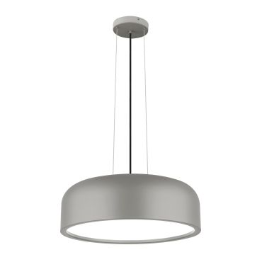 MODÈLE D’EXPOSITION - Nova Luce Perleto - lampe suspendue - Ø 48 x 133 cm - gris