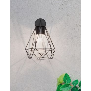 Nova Luce Isidora - applique d'extérieur - 25 x 27 x 40 cm - IP54 - noir