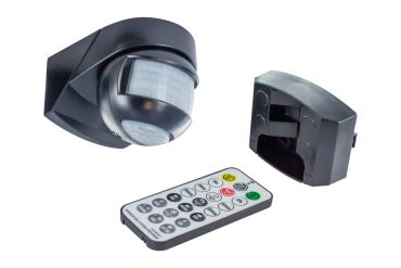 Integral LED – détecteur de mouvement PIR à double capteur – 7,2 × 7,5 × 11,8 cm – IP54 – noir mat
