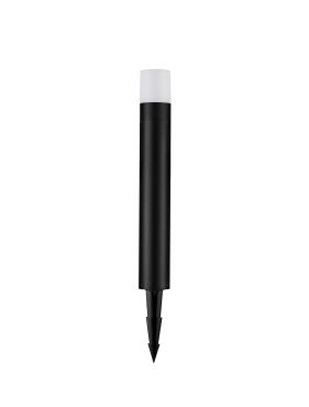 Nova Luce Paul - lampe de jardin sur pique - Ø 8 x 60 cm - 10W LED inclus - IP65 - noir sablé