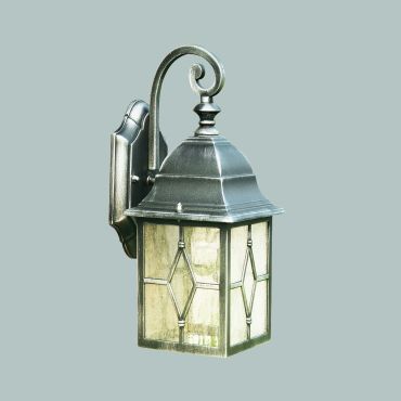 Searchlight Genoa - Applique d'extérieur - 15 x 32,5 cm - IP23 - noir argenté