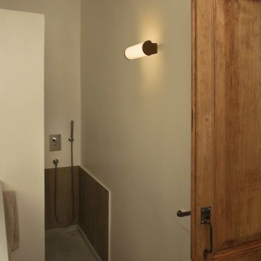 Faro Danubio - applique murale - 28,5 x 8 x 9 cm - 9W LED inclus - IP44 - bronze
