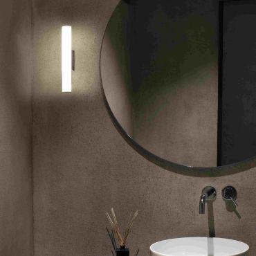 Faro Volga - applique murale - 31 x 8 x 4 cm - 5W LED inclus - IP44 - noir mat