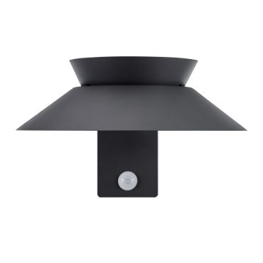 Nordlux Justina - applique solaire extérieure avec détecteur de mouvement - 28,5 x 23 x 14,5 cm - 5W LED inclus - IP44 - anthracite