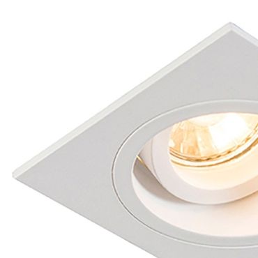 Zuma Line Chuck DL square Next - spot encastré - 92 x 92 mm, Ø 80 mm taille d'encastrement - blanc