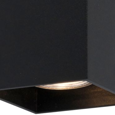Zuma Line Sandy WL Square Next - applique murale - 8 x 10 x 14 cm - noir