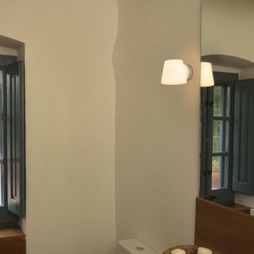 Faro Bianca - applique murale - 12,3 x 14 x 11 cm - IP44 - chrome poli