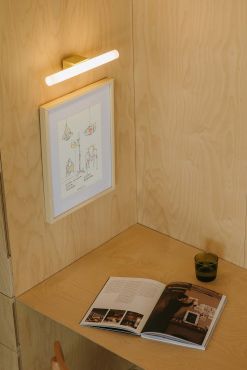 Faro Calma - applique murale - 30 x 5,5 cm - 5W LED inclus - IP44 - jaune
