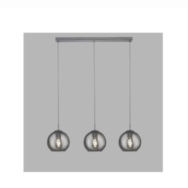 Searchlight Pendants - lampe suspendue - 80 x 20 x 150 cm - verre fumé et chrome