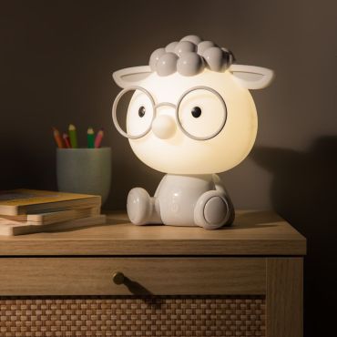Zuma Line Animals Sheep - lampe de table - 27 x 28 cm - 3W dimmable LED inclus - gris