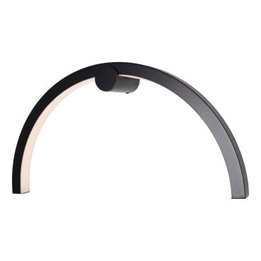 Maxlight Trio Arc - applique murale en saillie - 60 x 11 x 30 cm - 16W LED inclus - IP44 - noir