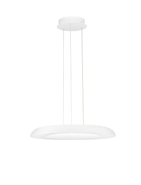 Nova Luce Epos - lampe suspendue - Ø 60 x 145 cm - 38W dimmable LED inclus - blanc sablé