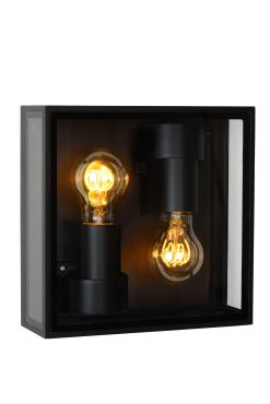 Lucide Dukan - plafonnier/mural - 22 x 8,7 x 22 cm - IP65 - noir