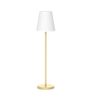 New Garden Lola slim 120 - lampadaire rechargeable avec panneau solaire - RGB+W - Ø 26 x 119 cm - 4,6W LED dimmable inclus - IP65 - laiton