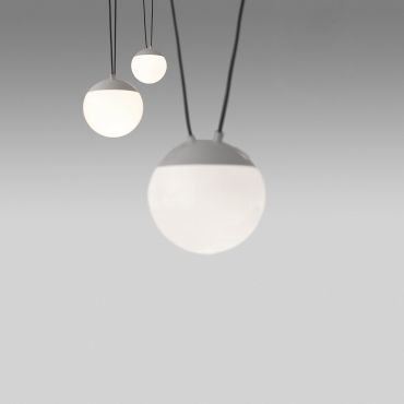 Faro Mine - lampe suspendue 3L - blanc mat - verre