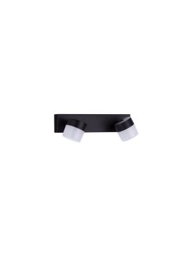 Nova Luce Teko - applique murale - 25 x 6 x 11 cm - 11W LED inclus - IP44 - noir sablé