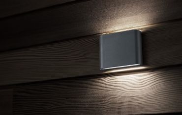 Nova Luce Soho - Applique d'extérieur - 18,5 x 3 x 10 cm - 2 x 5W LED inclus - IP54 - gris foncé